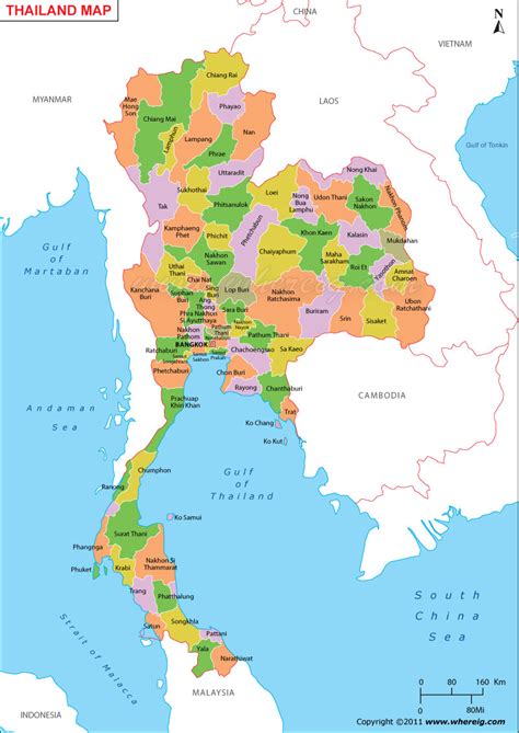 thailand map map  thailand thailand provinces map