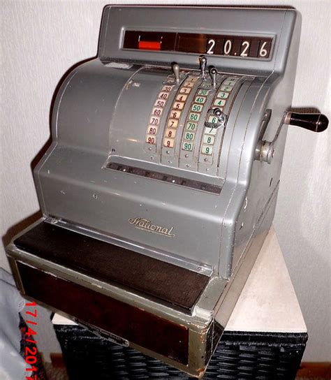 vintage mechanical cash cash register german brand national
