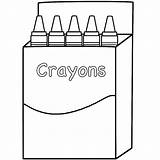 Coloring Box Crayon Printable Crayola School Bigactivities Pages Crayons sketch template
