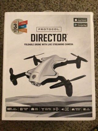 protocol director foldable drone   stream  toys hobbies listiacom