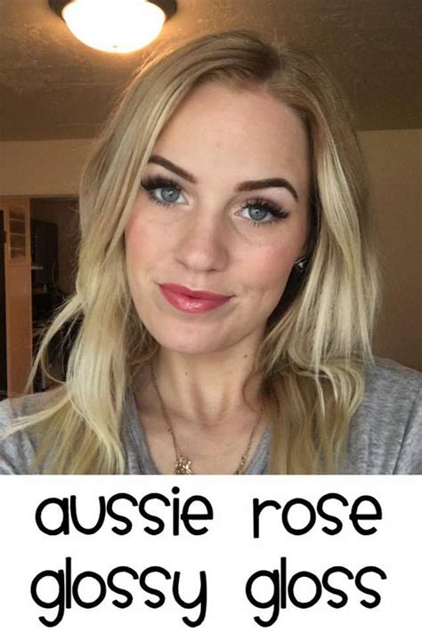 aussie rose lipsense cred kissablelipsbykatie selfies blonde katie beauty makeup