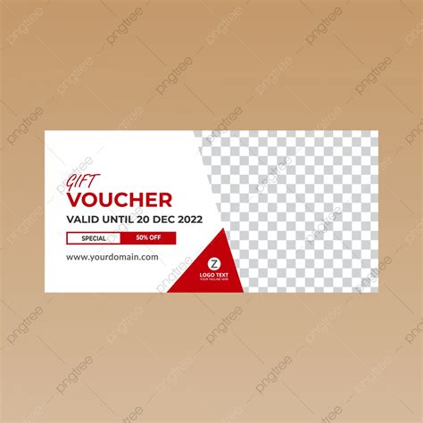 red gift voucher design template template   pngtree