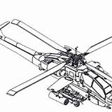 Helicopter Apache Drawing Pages Coloring Army Huey Getdrawings sketch template