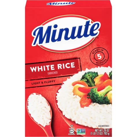 minute rice instant white rice light fluffy quick rice  oz