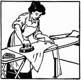 Ironing Iron Doing Pressing Pelicin Setrika Chores Resep Usf sketch template