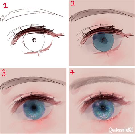 twitter eye drawing tutorials digital painting