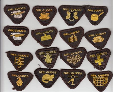girl guide brownie proficiency badge collection  ebay girl