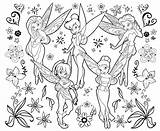 Coloring Pages Disney Tinkerbell Fairies Fairy Printable Characters Bestcoloringpagesforkids sketch template