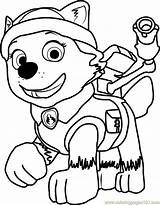 Patrol Paw Everest Pups Contento Skye Tracker Zuma Coloringpagesonly Coloringpages101 sketch template