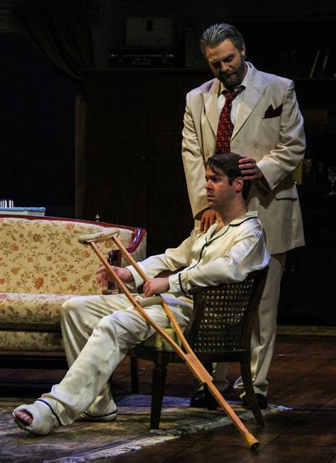 brick seated and big daddy in iu theatre s production of