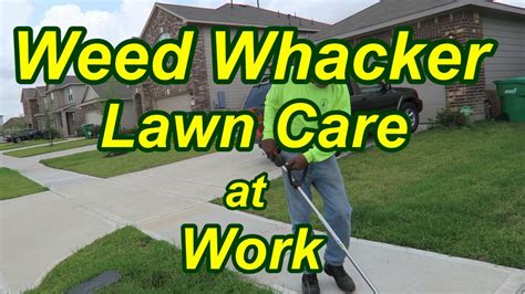 weed whacker lawn care  work youtube