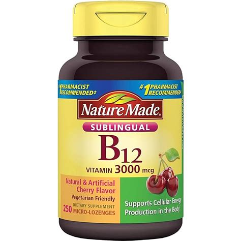 Buy Nature Made Sublingual Vitamin B12 1000 Mcg Cherry Flavored
