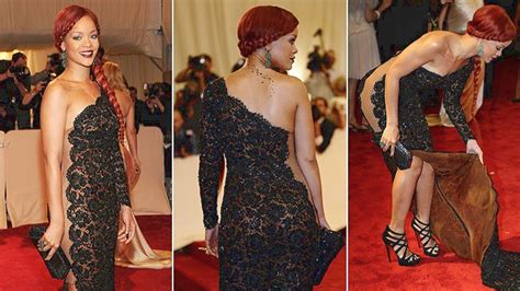 cheeky rihanna s lacy number turns heads at alexander mcqueen show the advertiser
