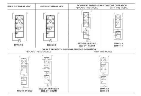 electric water heater thermostat wiring diagram  wiring collection