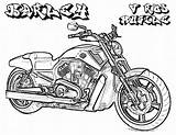 Davidson Rat Motocycle Otomotive Getcolorings Getdrawings Colorings sketch template