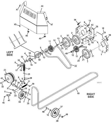 drive assembly   grasshopper lawn mower parts diagrams