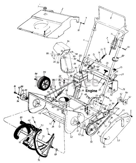 mtd    mtd snow thrower  general assembly parts lookup  diagrams partstree