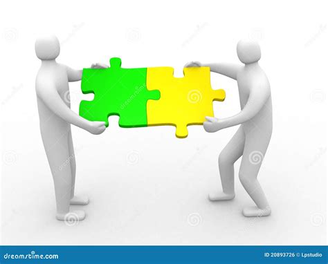 person matching puzzle pieces royalty  stock image image