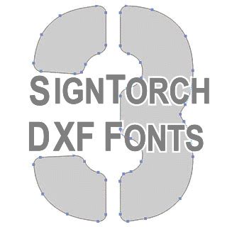dxf font  signtorch dxf svg cnc plasma router laser art