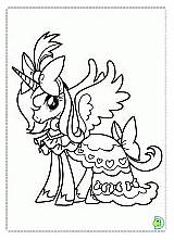 Coloring Dinokids Pony Little sketch template