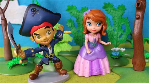 princesa sofia ♛ jake el pirata y la princesa sofía se conocen vídeos de juguetes en español