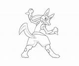 Lucario Character Coloring Pages Temtodasas sketch template