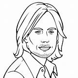 Keith Urban Alan Jackson Coloring Pages Thecolor Template sketch template