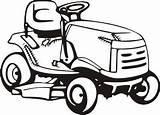 Lawn Mower Clipart Riding Clip Mowers John Deere Silhouette Zero Turn Mowing Drawing Cartoon Cliparts Tractor Care Pink Service Library sketch template