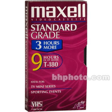 maxell std  vhs video cassette  bh photo video