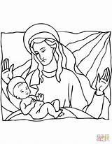 Jesus Coloring Mary Baby Pages Christmas Printable Religious Christian Bible Easter Manger Dora Drawing Supercoloring Color Print Drawings sketch template