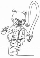 Lego Batman Catwoman Coloring Pages Movie Color Printable Catwomen Cartoon Dolly Drawing Sheets Crafts Adult Supercoloring Lex Luthor Getcolorings Superhero sketch template