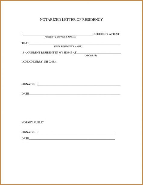 notarized document template business