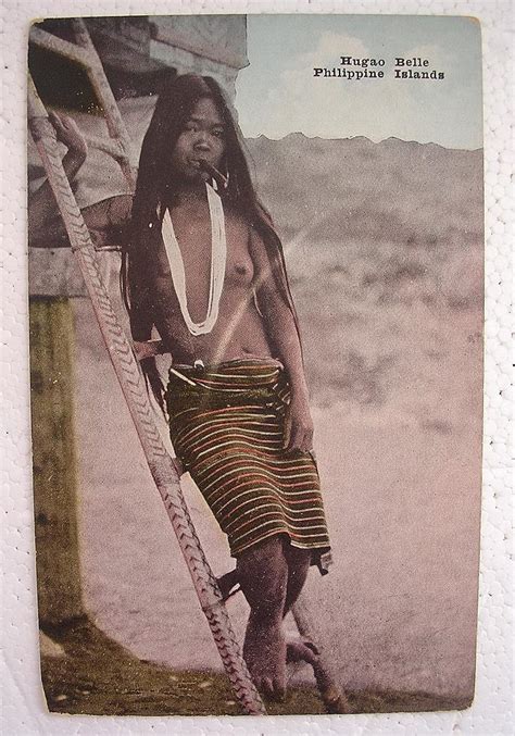 Early 1900 S Philippines Postcard Hugao Belle Antique