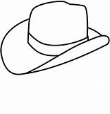 Hat Cowboy Coloring Pages Line Outline Drawing Hats Printable Simple Getdrawings Fedora Color Kids Clip sketch template