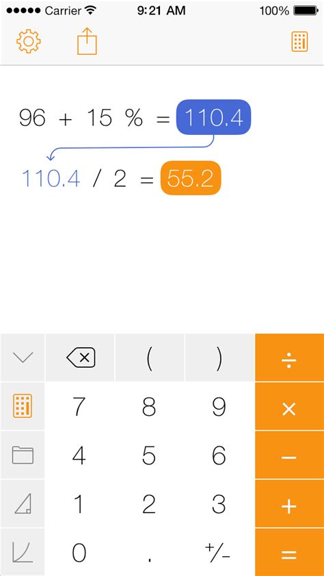 tydlig screenshot calculator  calculator app ios apps