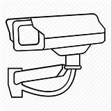 Camera Cctv Security Surveillance Drawing Icon Safety Getdrawings Icons Clipartmag sketch template