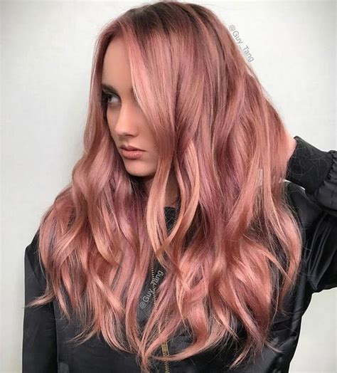Wavy Rose Gold Hair By Guy Tang On Instagram Colored Hair Tips