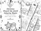 Around Coloring Pages Holidays Christmas Choose Board sketch template