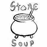 Soup Stone Coloring Pages Clipart Drawing Printable Pot Color Template Getdrawings Related Clipartmag Kids Getcolorings Choose Board Popular Coloringhome Crayola sketch template
