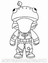 Fortnite Nutcracker sketch template