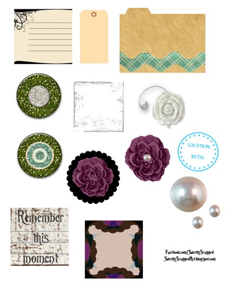 sweetly scrapped  printable scrapbook layout kit