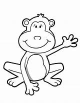 Monkey Coloring Pages Printable Monkeys Kids Cartoon Animal Templates Template Cliparts Colorear Para Clipart Dibujos Changos Clip Drawing Imprimir Colouring sketch template