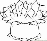 Zombies Shroom Zombi Contro Contra Pflanzen Boom Coloringpages101 Zombis Template Partes sketch template
