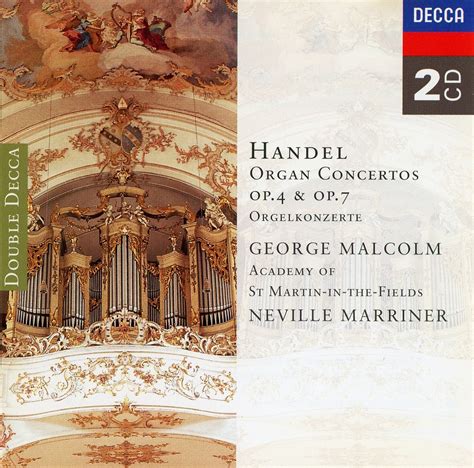 makdelart classique handel organ concertos op op george malcolm neville marriner cd