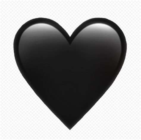 hd black heart emoji  png black heart emoji heart emoji white
