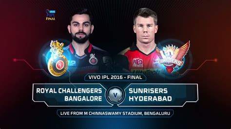 vivo ipl final  highlights royal challengers bangalore  sunrisers hyderabad match