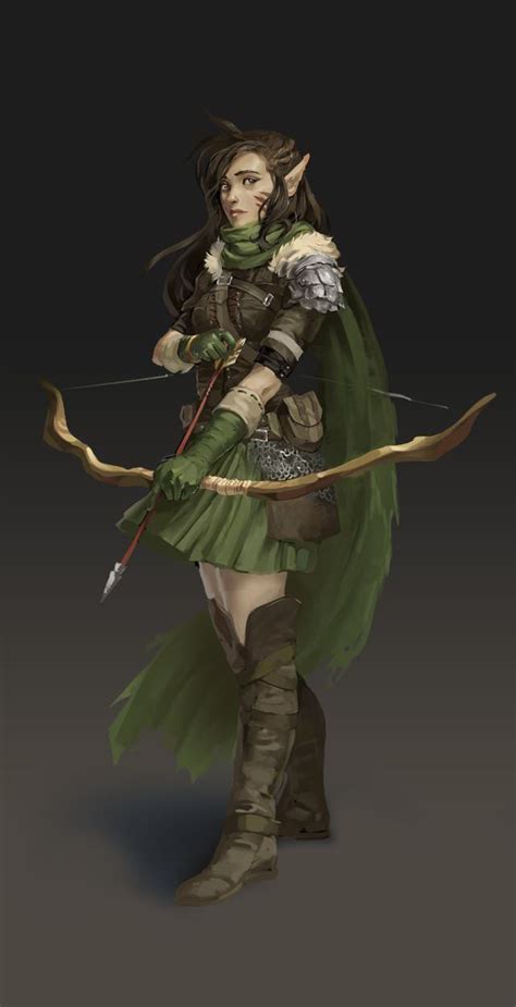 dungeons and dragons rangers inspirational elf female female elf