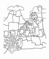 Moses Coloring Bush Pages Exodus Sees Burned Burning Land Promised Search Getcolorings Print Getdrawings Da sketch template