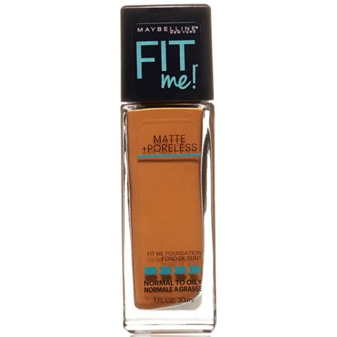 maybelline fit  matte  poreless foundation  spicy brown  fluid ounce ebay
