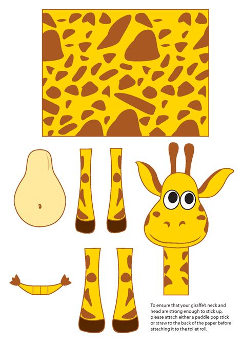 giraffe mask template printable   printable